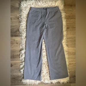 Nicole Miller Gray Straight Leg Dress Pants